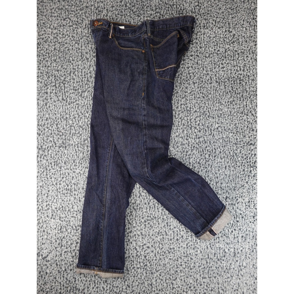 Arizona Jean Co Slim Tapered Jeans Mens 34x32 Indigo Blue Selvedge Denim